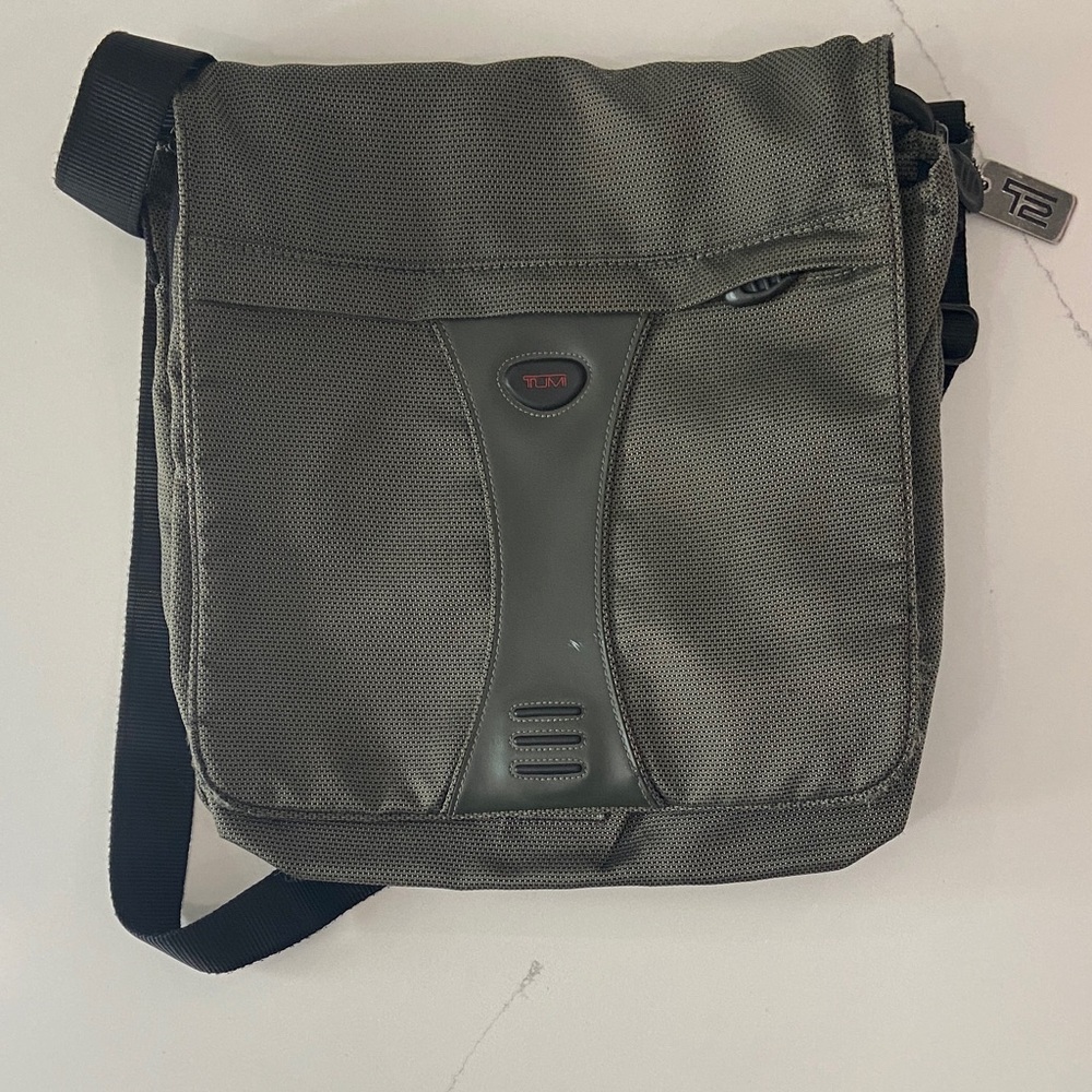 Tumi Gray Messenger Bag